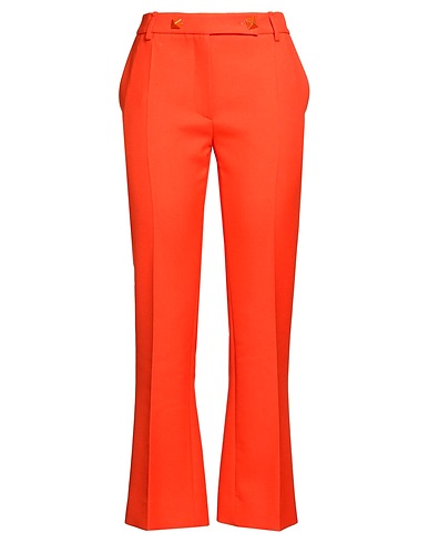 VALENTINO GARAVANI Casual pants Orange 99% Virgin Wool, 1% Silk