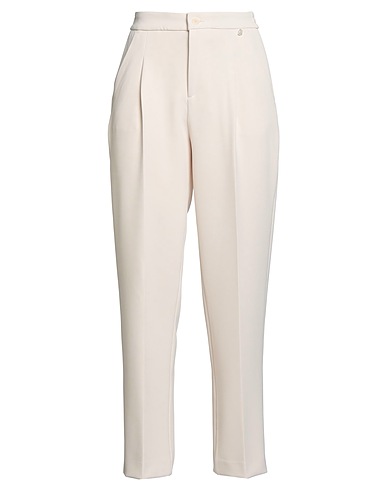 LIU •JO Pantalon Blanc cassé 95% Polyester, 5% Élasthanne