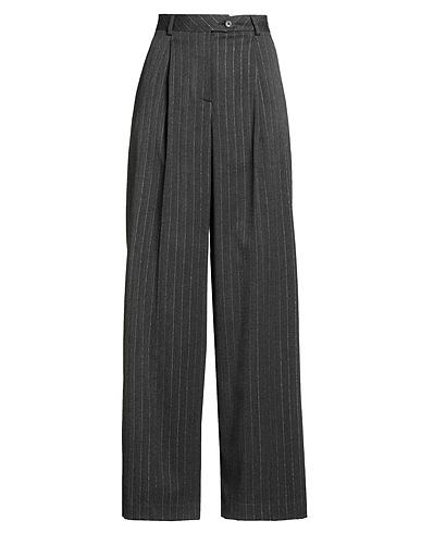 LIU •JO Casual pants Grey 63% Polyester, 33% Viscose, 2% Elastane, 2% Metallic Polyester