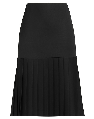 VALENTINO GARAVANI Midi skirt Black 98% Virgin Wool, 2% Elastane