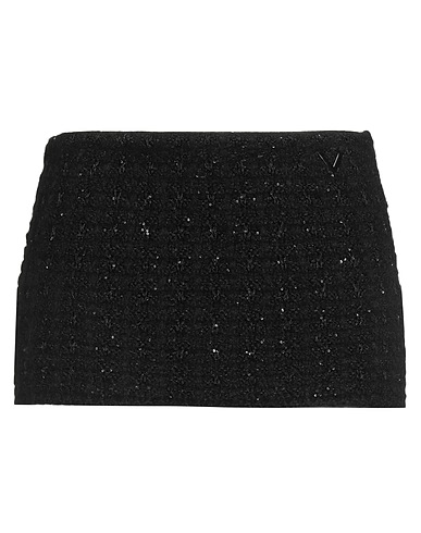 VALENTINO GARAVANI Mini skirt Black 30% Polyamide, 26% Mohair wool, 19% Acrylic, 16% Viscose, 9% Polyester