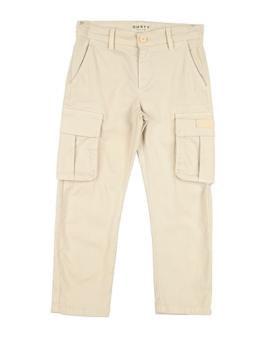 DUSTY COLOR Casual trouser Beige 98% Organic cotton, 2% Elastane