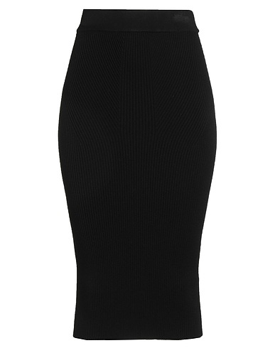 ANNA MOLINARI Midi skirt Black 70% Viscose, 30% Polyester