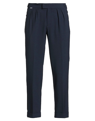 04651/A TRIP IN A BAG Casual trouser Midnight blue 53% Wool, 45% Polyester, 2% Elastane