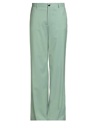 GABRIELE PASINI Casual trouser Light green 100% Virgin Wool