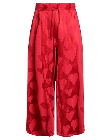 VIVIENNE WESTWOOD Casual trouser Red 63% Cotton, 26% Viscose, 9% Polyamide, 2% Elastane