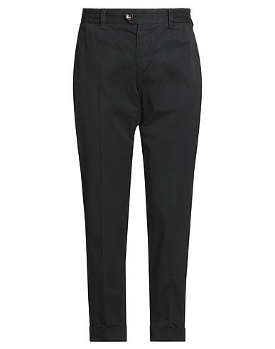 PT Torino Casual pants Black 98% Cotton, 2% Elastane
