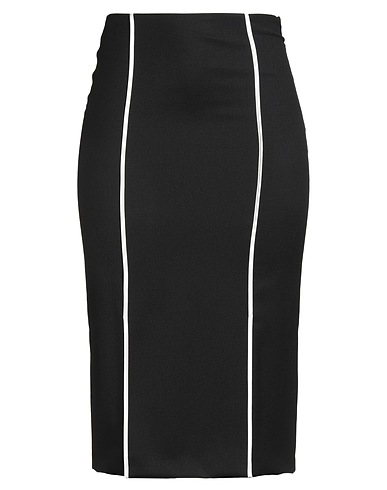 HUGO Midi skirt Black 60% Wool, 38% Polyester, 2% Elastane