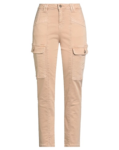 GAUDÌ Casual trouser JEANS Beige 90% Cotton, 8% Elastomultiester, 2% Elastane
