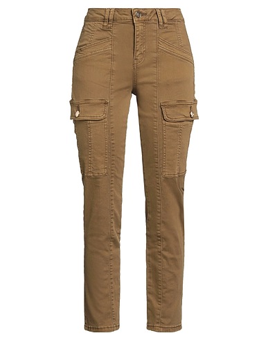 GAUDÌ Casual trouser JEANS Military green 90% Cotton, 8% Elastomultiester, 2% Elastane
