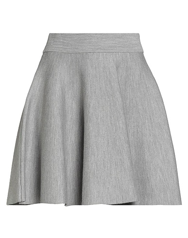 SANDRO Mini skirt Grey 34% Viscose, 29% Polyamide, 19% Acrylic, 18% Wool