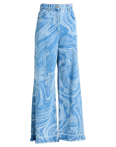 PATRIZIA PEPE Denim pants Blue 59% Cotton, 41% Lyocell, Glass
