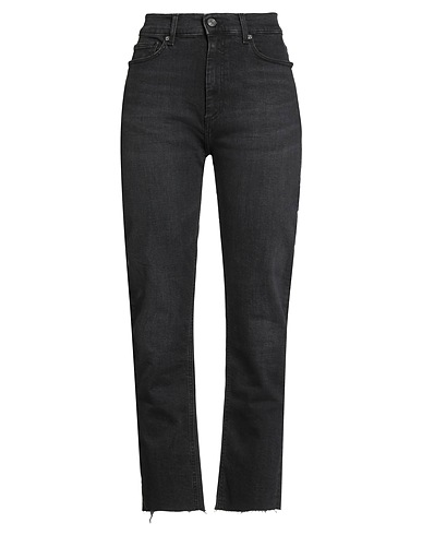 SANDRO Denim pants Black 99% Cotton, 1% Elastane