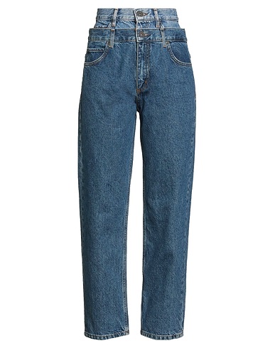 SANDRO Denim trousers Blue 100% Cotton