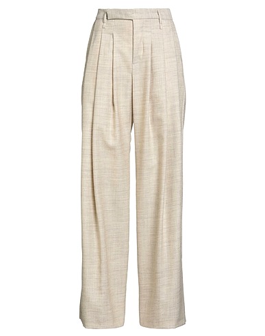 FEDERICO CINA Casual trouser Beige 100% Virgin Wool