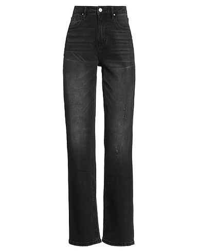 MET JEANS Denim pants Black 99% Cotton, 1% Elastane