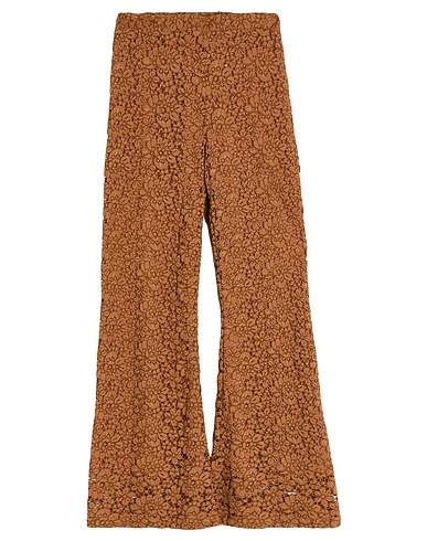 KONTATTO Pantalon Marron 55% Coton, 27% Polyamide, 18% Viscose