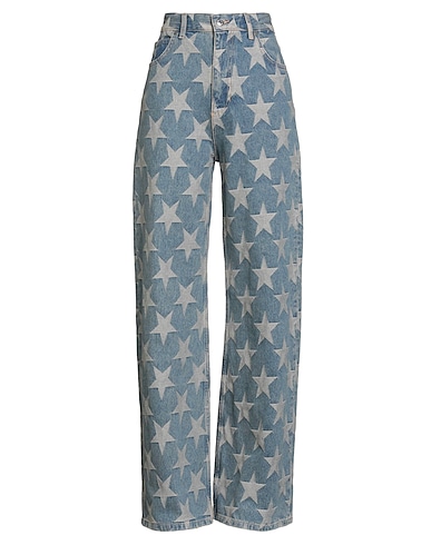 SANDRO Denim pants Blue 100% Cotton