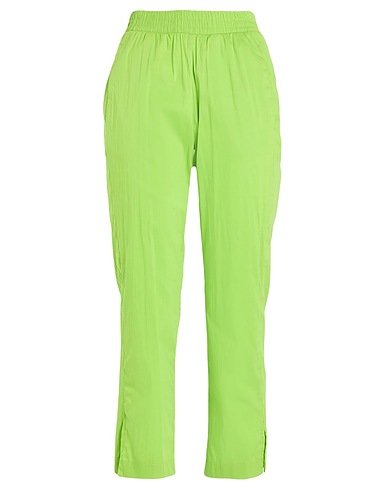 JIJIL Casual pants Lime green 79% Cotton, 18% Polyamide, 3% Elastane