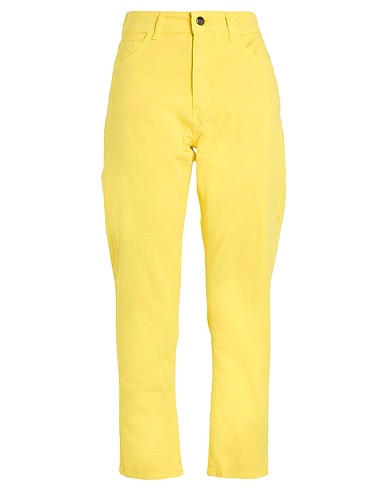 JIJIL Pantalone Giallo 97% Cotone, 3% Elastan