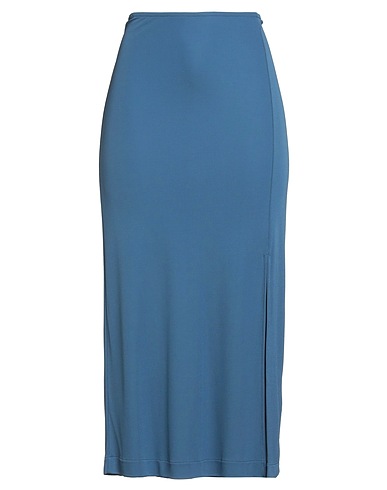 MAJESTIC FILATURES Midi-Rock Blau 97% Viskose, 3% Elastan