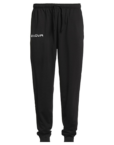 GIVOVA Casual pants Black 80% Polyester, 20% Cotton