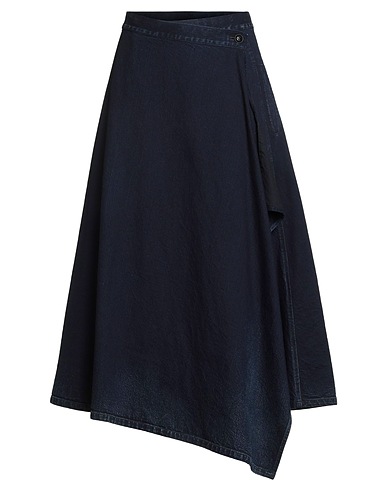 Y'S YOHJI YAMAMOTO Denim skirt Blue 100% Cotton