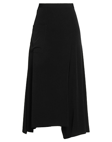 Y'S YOHJI YAMAMOTO Maxi Skirts Black 57% Triacetate, 43% Polyester