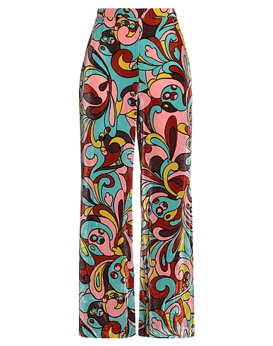 MALÌPARMI Casual pants Turquoise 80% Viscose, 20% Silk