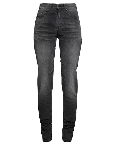 SAINT LAURENT Denim trousers Black 98% Cotton, 2% Elastane