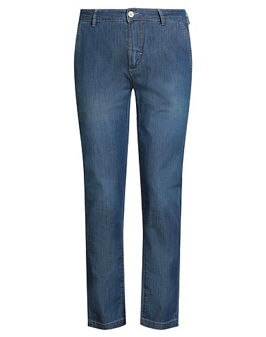 YAN SIMMON Denim pants 98% Cotton, 2% Elastane