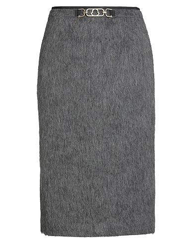 MONCLER Falda midi Gris 77% Lana Virgen, 17% Lana mohair, 6% Poliamida