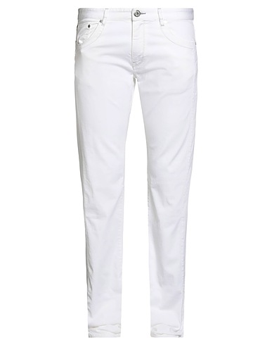 MURPHY & NYE Casual pants White 98% Cotton, 2% Elastane