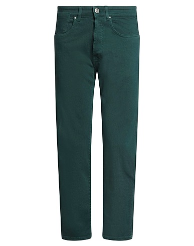 JOHNNY LAMBS Pantalone Verde scuro 98% Cotone, 2% Elastan