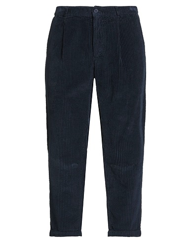 0/ZERO CONSTRUCTION Casual trouser Navy blue 100% Cotton