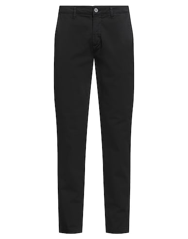 MARCO NILS Casual trouser Black 98% Cotton, 2% Elastane