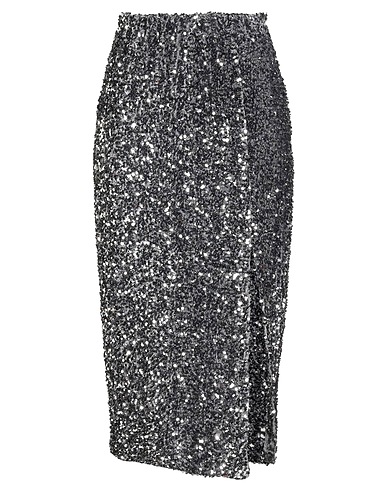MOTEL Midi skirt Grey 95% Polyester, 5% Elastane