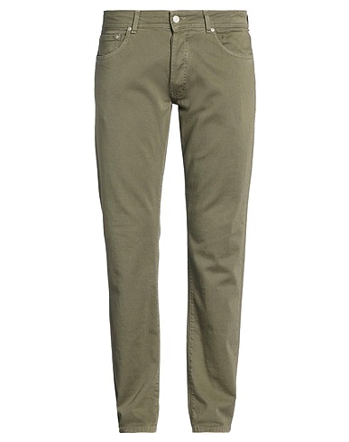 LIU •JO MAN Джинсовые брюки Зелёный милитари 98% Хлопок, 2% Эластан