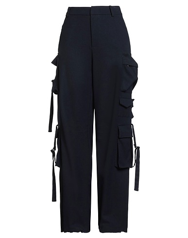 WEILI ZHENG Casual trouser Midnight blue 80% Viscose, 20% Wool