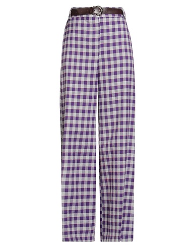 MOTEL Casual pants Purple 63% Polyester, 33% Viscose, 4% Acrylic
