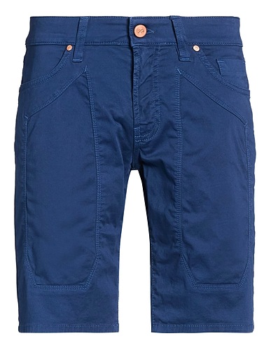 JECKERSON Shorts & Bermuda Navy blue 97% Cotton, 3% Elastane