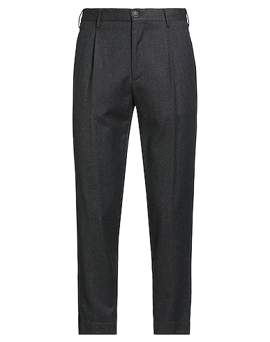 INCOTEX Casual παντελόνι BY SLOWEAR Γκρι ανθρακί 100% Παρθένο μαλλί