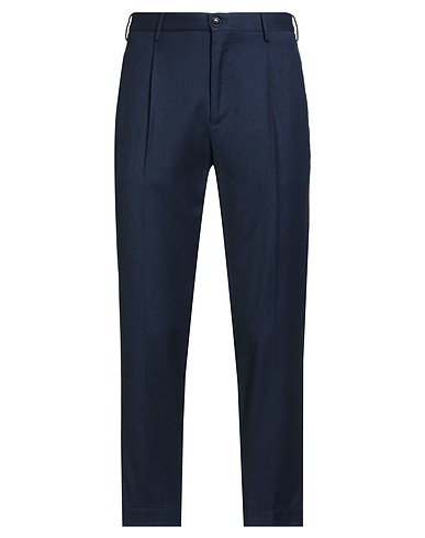 INCOTEX Casual παντελόνι BY SLOWEAR Σκούρο μπλε της νύχτας 100% Παρθένο μαλλί