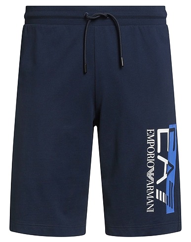 EA7 Shorts & Bermudas Marineblau 100% Baumwolle
