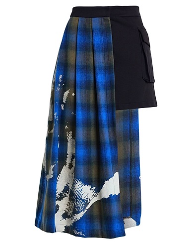 BARROW Midi skirt Blue 80% Cotton, 20% Polyester