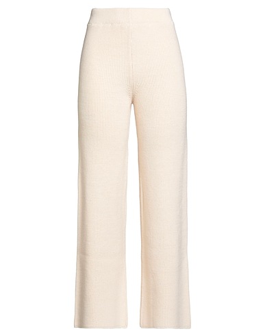 TENSIONE IN Casual trouser Cream 75% Acrylic, 10% Wool, 10% Viscose, 5% Alpaca wool