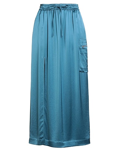 Y-3 Maxi Skirts Slate blue 80% Triacetate, 20% Polyester