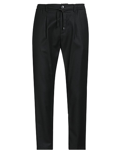 CRUNA Casual pants Black 99% Virgin Wool, 1% Elastane