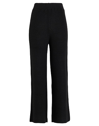 TENSIONE IN Pantalone Nero 75% Acrilico, 10% Lana, 10% Viscosa, 5% Lana di alpaca