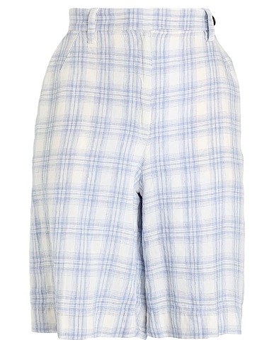 MASSIMO ALBA Shorts & Bermuda Light blue 100% Linen